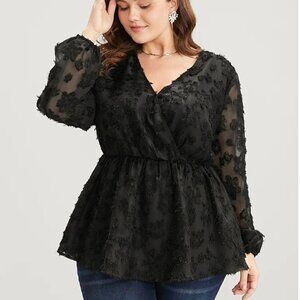 Bloomchic Floral Mesh Blouse, Size 10, NWT